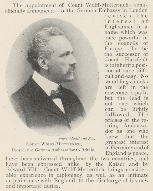 Conde Wolff-Metternich, futuro embajador alemán en Gran Bretaña de English Photographer