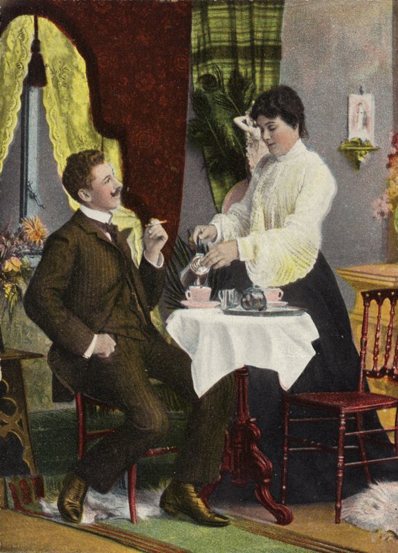 Pareja tomando té juntos de English Photographer