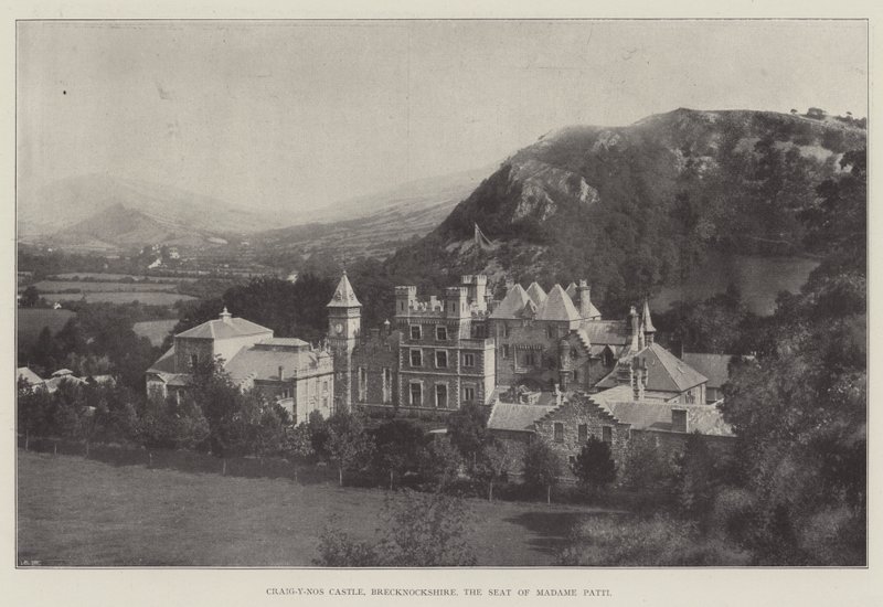 Castillo de Craig-y-Nos, Brecknockshire, la residencia de Madame Patti de English Photographer
