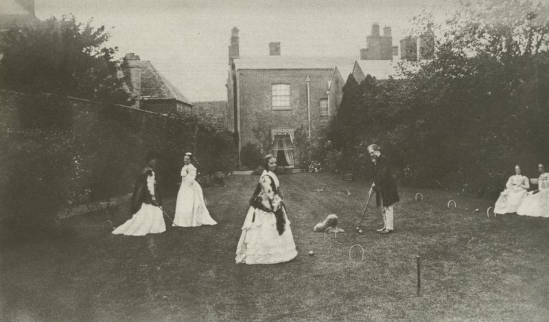 Croquet, en la Inglaterra victoriana tardía de English Photographer
