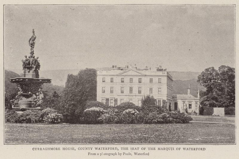 Casa Curraghmore, condado de Waterford, la residencia del Marqués de Waterford de English Photographer