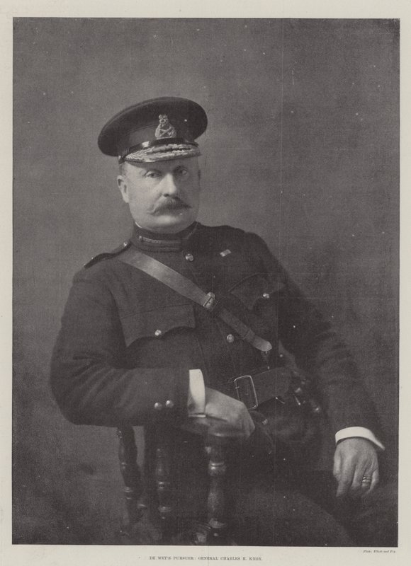 El perseguidor de De Wet, General Charles E Knox de English Photographer
