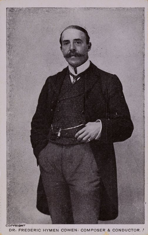 Dr. Frederic Hymen Cowen, compositor, pianista y director de orquesta (1852-1935) de English Photographer