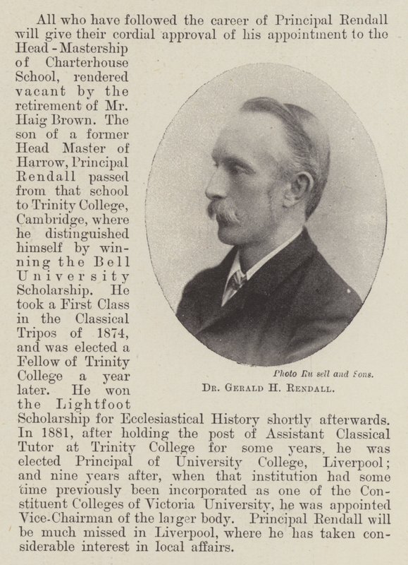Dr. Gerald H. Rendall de English Photographer