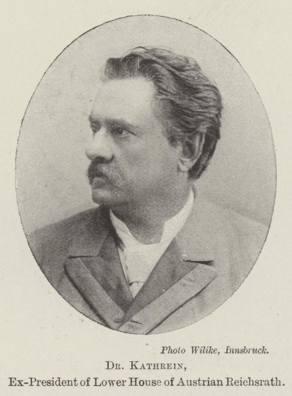 Dr. Kathrein, ex presidente de la Cámara Baja del Reichsrath austriaco de English Photographer