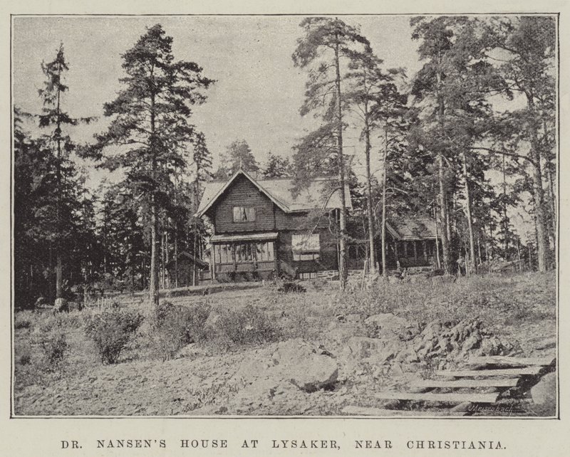 La casa del Dr. Nansen en Lysaker, cerca de Christiania de English Photographer