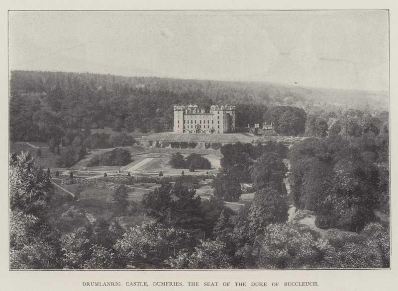 Castillo de Drumlanrig, Dumfries, la Residencia del Duque de Buccleuch de English Photographer