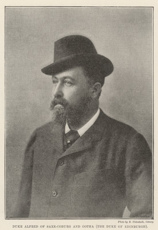 Duque Alfredo de Sajonia-Coburgo y Gotha, el Duque de Edimburgo de English Photographer