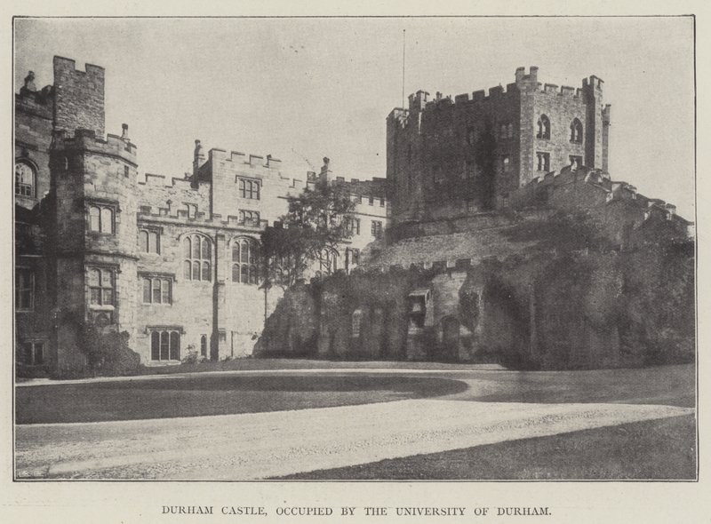 Castillo de Durham, ocupado por la Universidad de Durham de English Photographer