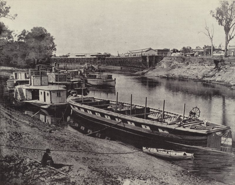 Muelle de Echuca, Río Murray de English Photographer