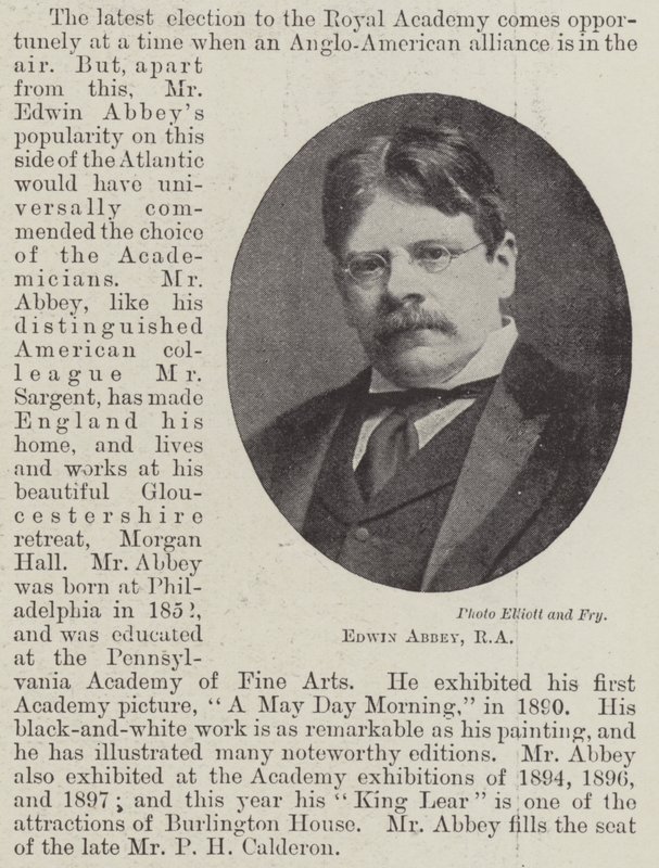 Edwin Abbey, RA de English Photographer