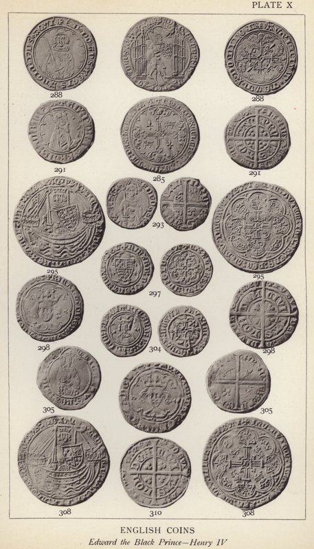 Monedas inglesas, Eduardo el Príncipe Negro, Enrique IV de English Photographer