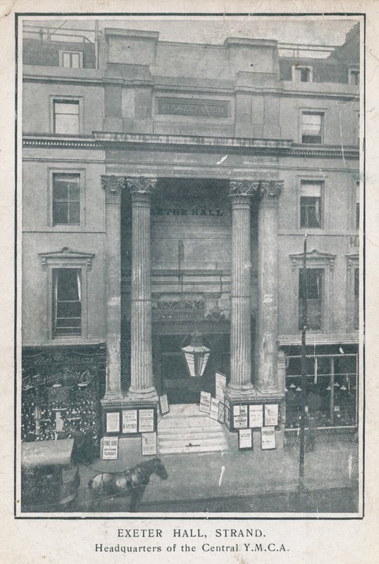 Exeter Hall, Strand, sede de la YMCA Central de English Photographer