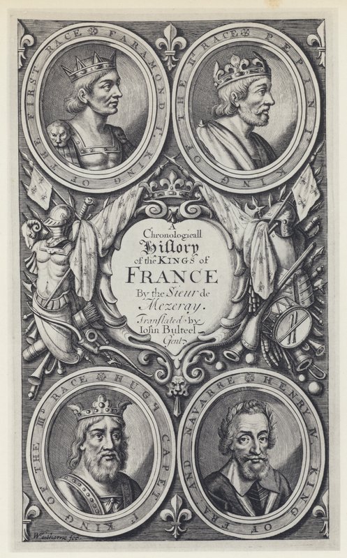 F Eudes de Mezeray, Historia cronológica de los reyes de Francia, Tr J Bulteel, T N para T Basset, etc 1683 (foto b/n) de English Photographer