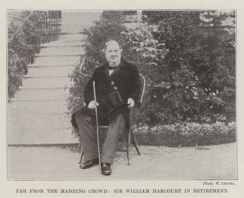 Lejos del mundanal ruido, Sir William Harcourt en retiro de English Photographer