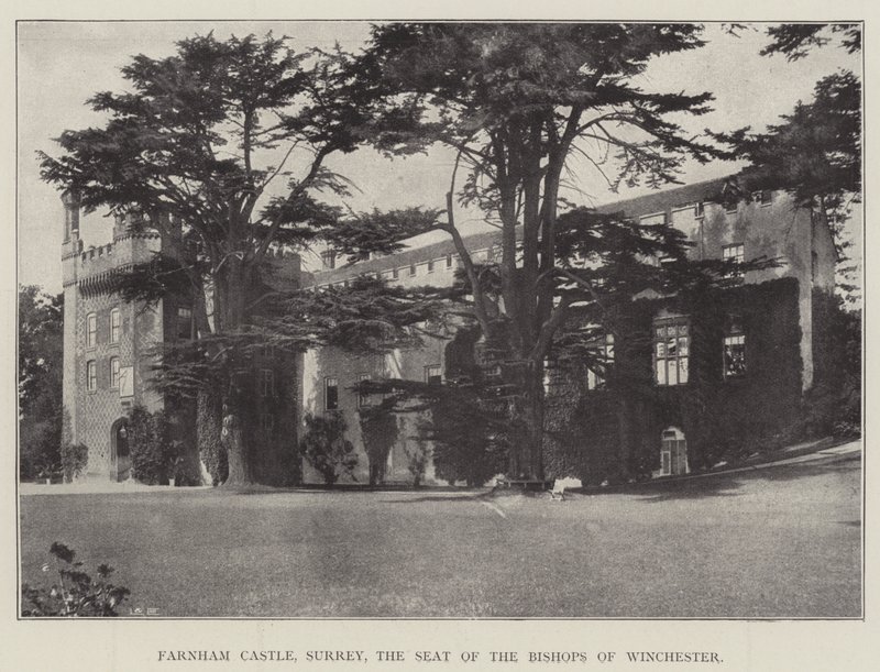 Castillo de Farnham, Surrey, la residencia de los obispos de Winchester de English Photographer