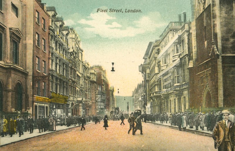 Fleet Street, Londres (foto en color) de English Photographer