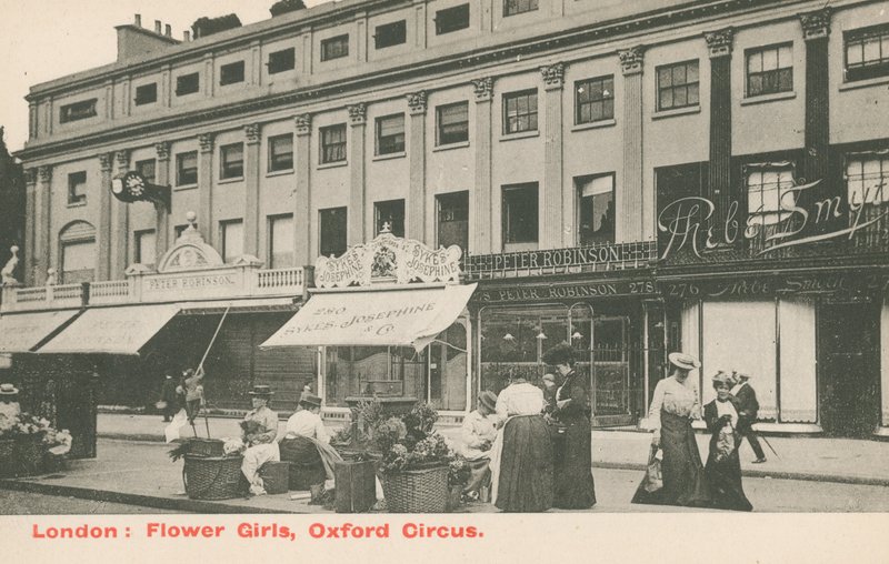 Vendedoras de flores, Oxford Circus de English Photographer
