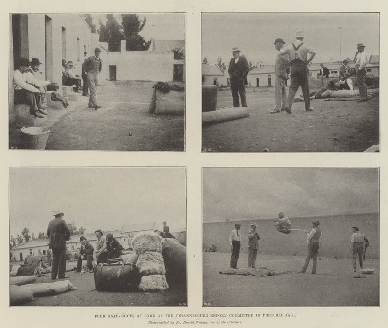 Cuatro Instantáneas de Algunos Miembros del Comité de Reforma de Johannesburgo en la Cárcel de Pretoria de English Photographer