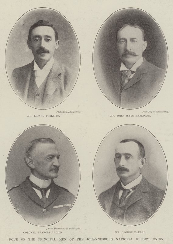 Cuatro de los Hombres Principales de la Unión Nacional de Reforma de Johannesburgo de English Photographer