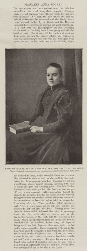Fraulein Bocker, la única mujer salvada del desastre del Elbe de English Photographer