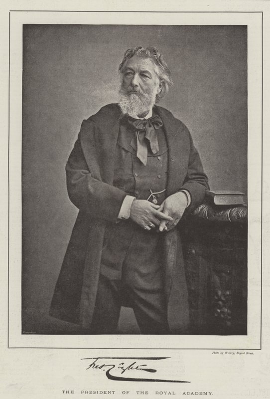 Frederic Leighton, el presidente de la Royal Academy de English Photographer