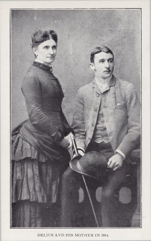 Frederick Delius y su madre en 1884 de English Photographer
