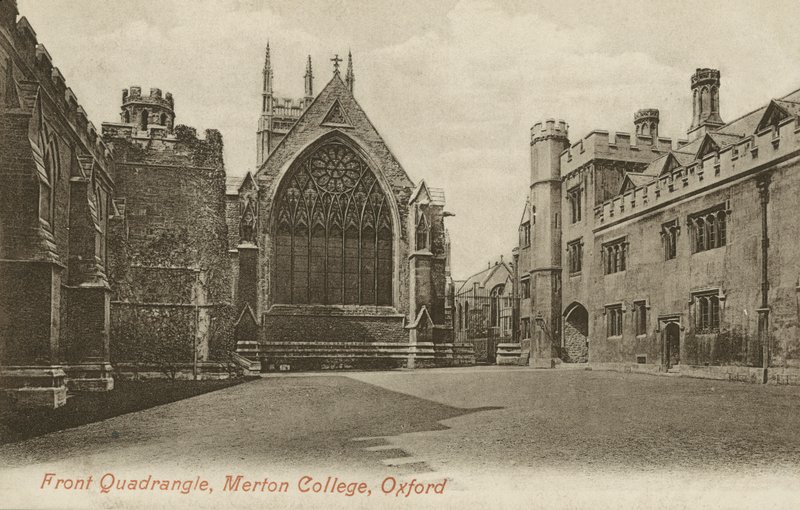 Front Quad, Merton College, Oxford, Oxfordshire de English Photographer