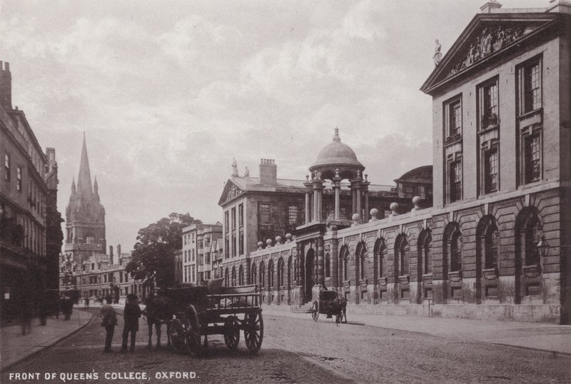 Frente del Colegio de la Reina, Oxford de English Photographer