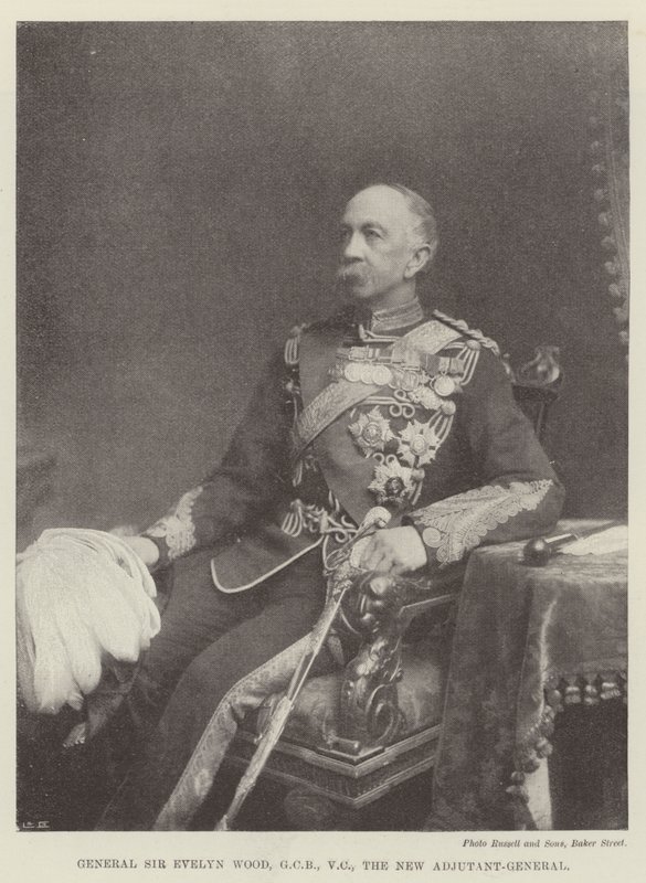 General Sir Evelyn Wood, GCB, VC, el Nuevo Ayudante General de English Photographer