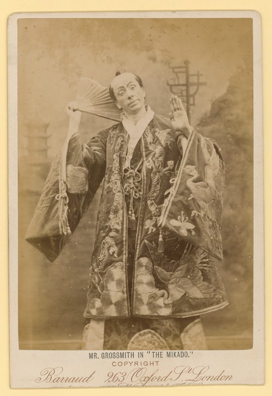 George Grossmith como Ko-Ko en El Mikado de English Photographer