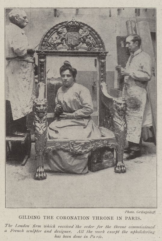 Dorado del Trono de la Coronación en París de English Photographer