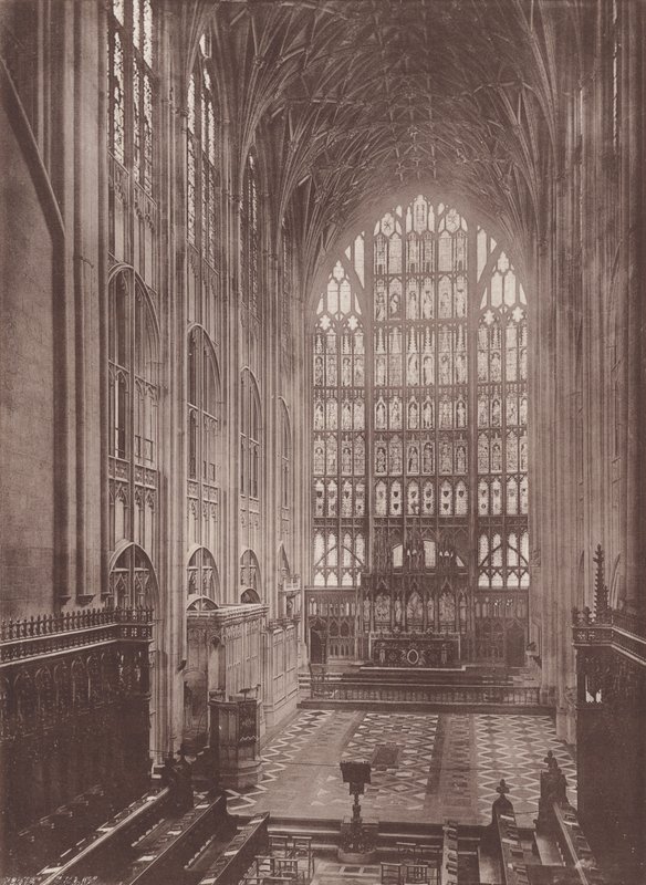 Gloucester: La Catedral, Choir East (fotografía en b/n) de English Photographer