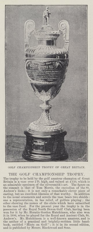 Trofeo del Campeonato de Golf de Gran Bretaña de English Photographer