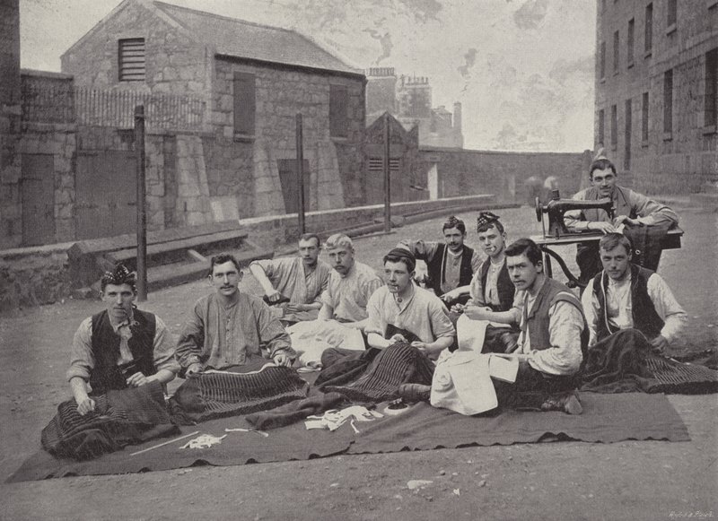 Gordon Highlanders haciendo Kilts de English Photographer