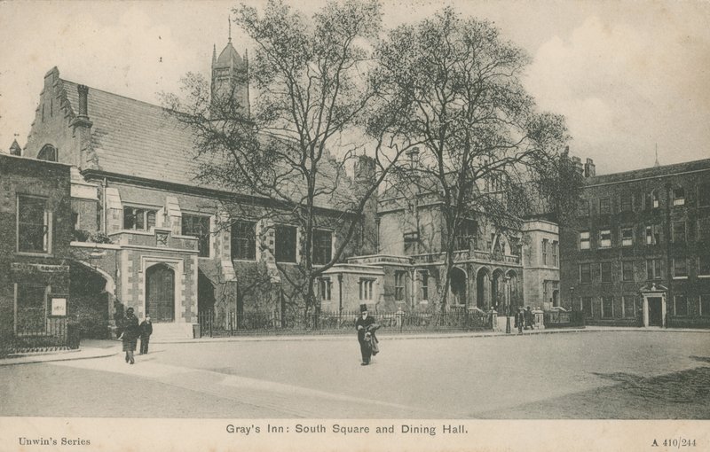 Grays Inn, South Square y Dining Hall, Londres de English Photographer