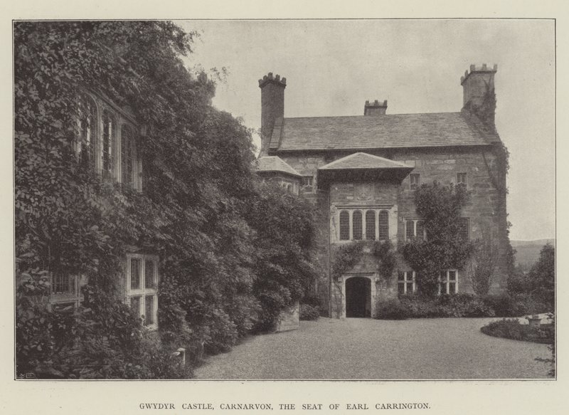 Castillo de Gwydyr, Carnarvon, la Residencia del Conde Carrington de English Photographer