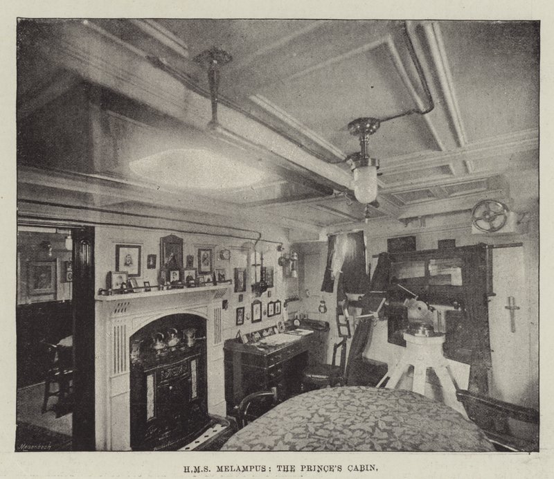 HMS Melampus, la Cabina del Príncipe de English Photographer