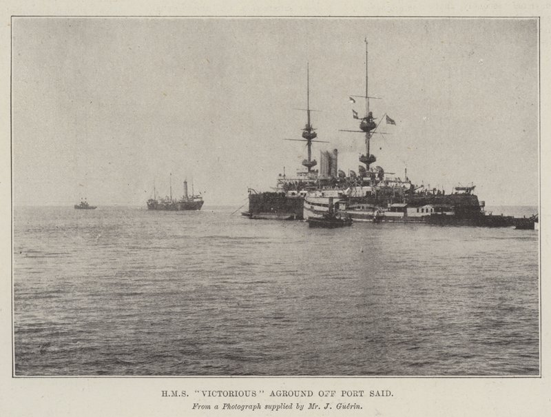 HMS Victorious encallado en Port Said de English Photographer