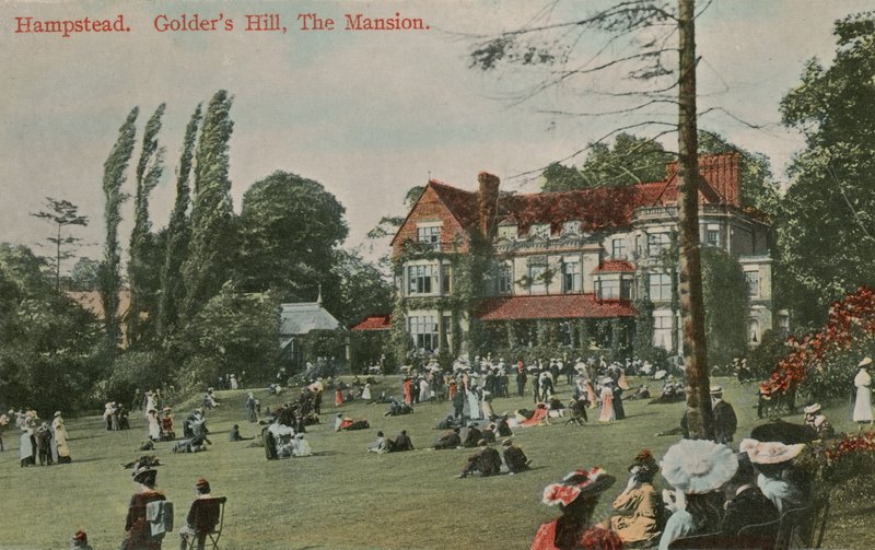 Hampstead, Golders Hill, La Mansión. Postal enviada el 18 de agosto de 1913. de English Photographer