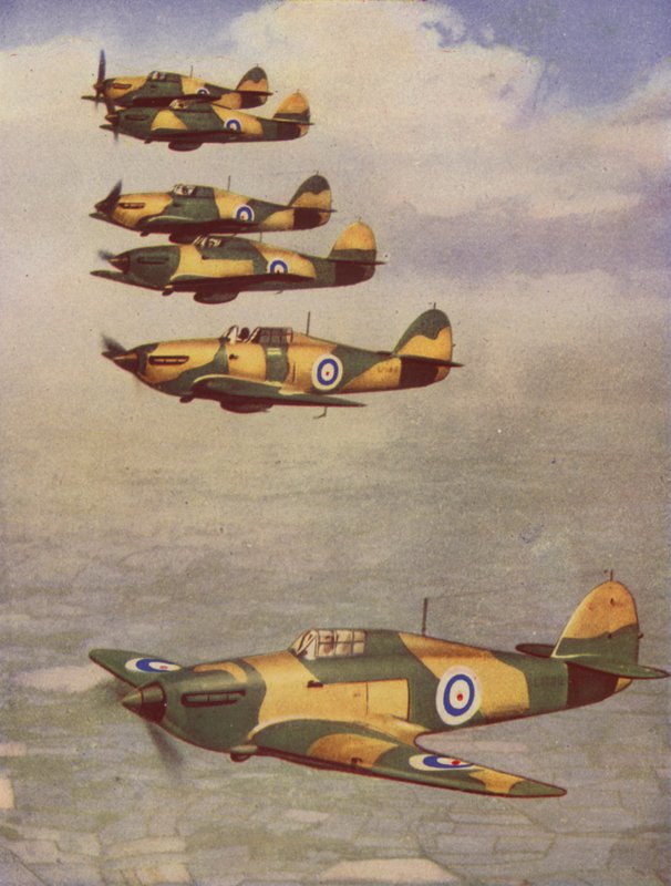 Hawker Hurricanes (foto en color) de English Photographer