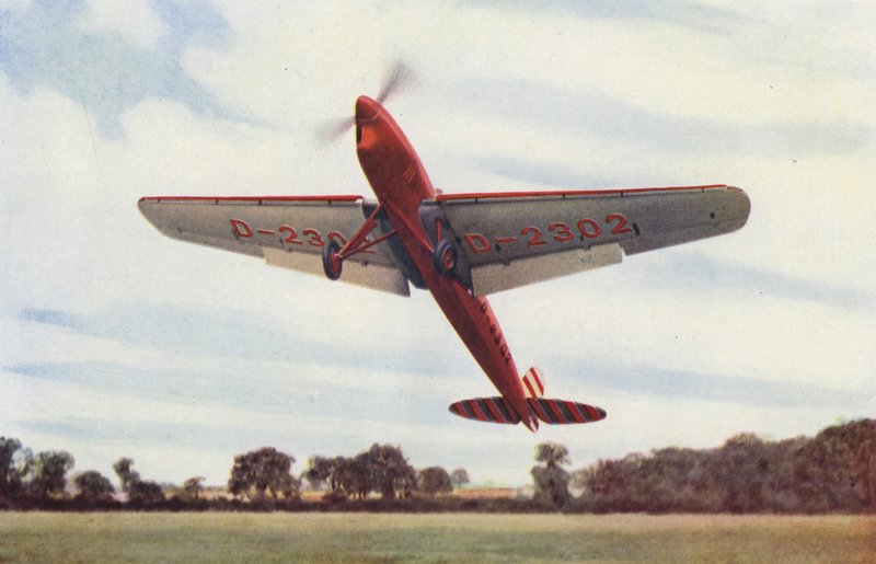 Avión Heinkel con ranuras y flaps (foto en color) de English Photographer