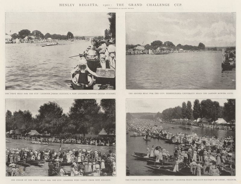Regata de Henley, 1901, la Copa del Gran Desafío de English Photographer