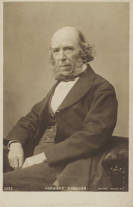 Herbert Spencer (1820-1903), filósofo, teórico político, biólogo y sociólogo inglés de English Photographer