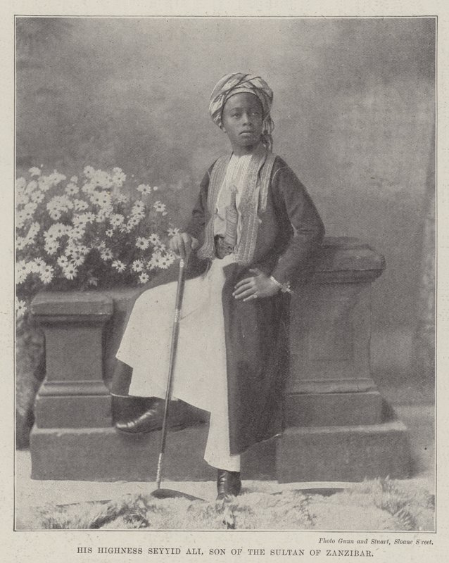 Su Alteza Seyyid Ali, hijo del sultán de Zanzíbar de English Photographer