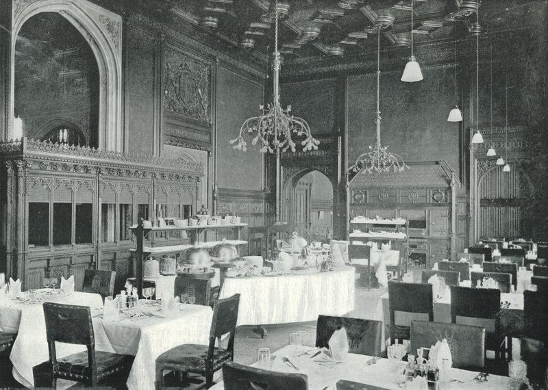 Casas del Parlamento, el comedor de la Cámara de los Comunes de English Photographer