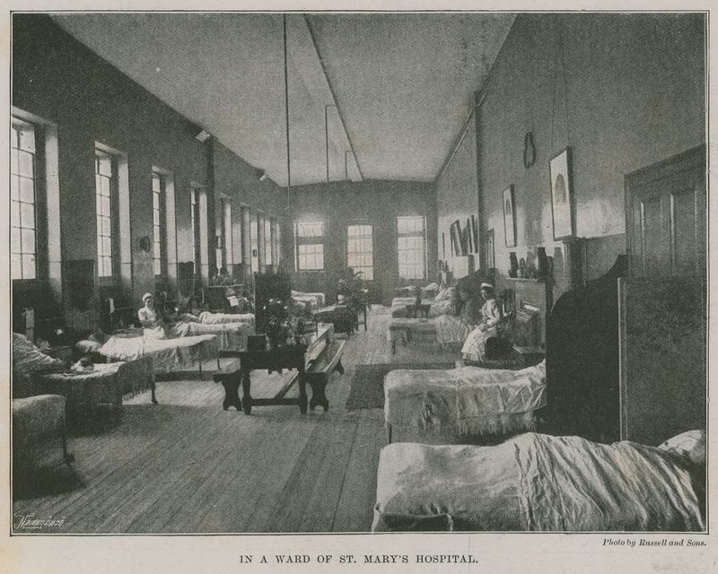En una sala del Hospital de St Mary, Londres de English Photographer