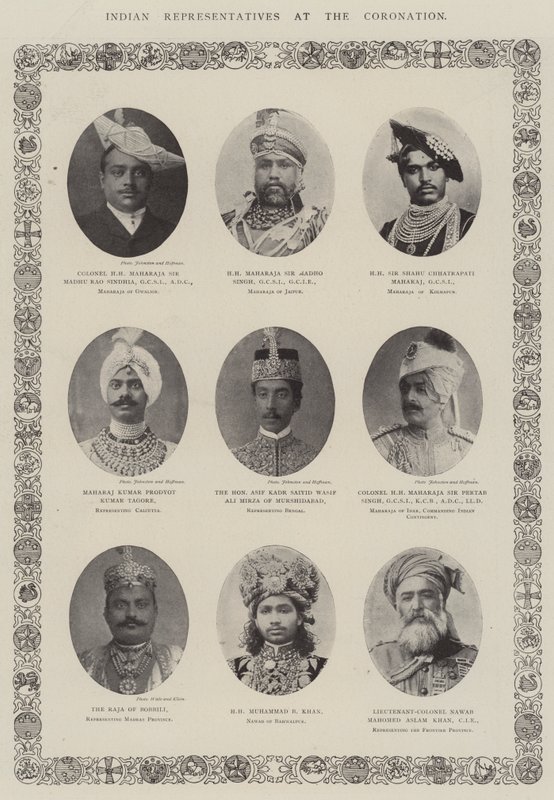 Representantes Indios en la Coronación de English Photographer