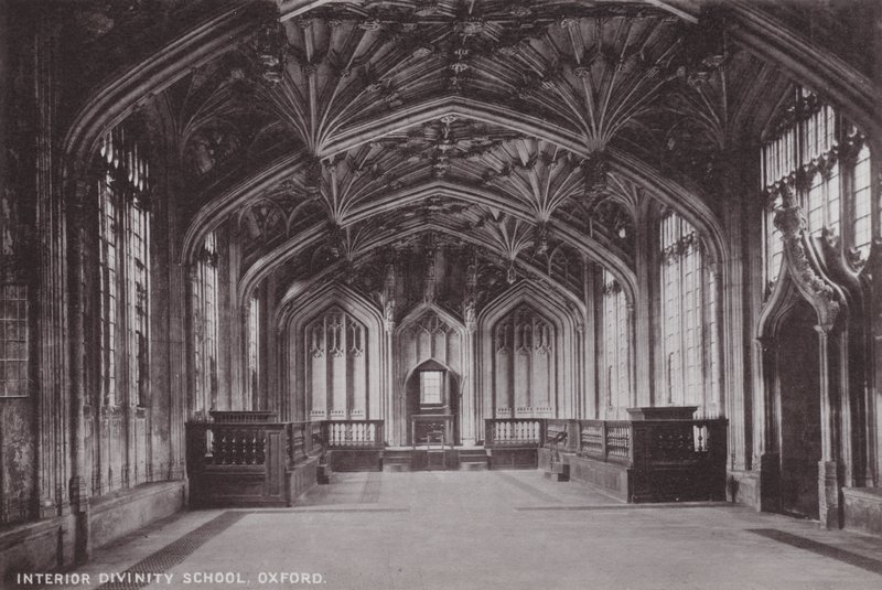 Interior de la Escuela de Divinidad, Oxford de English Photographer