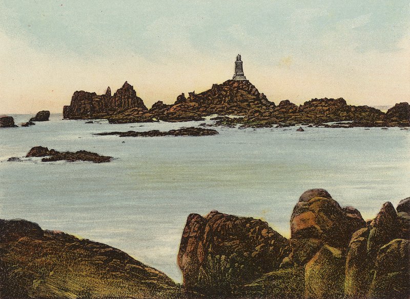 Jersey: Faro de Corbiere (foto a color) de English Photographer